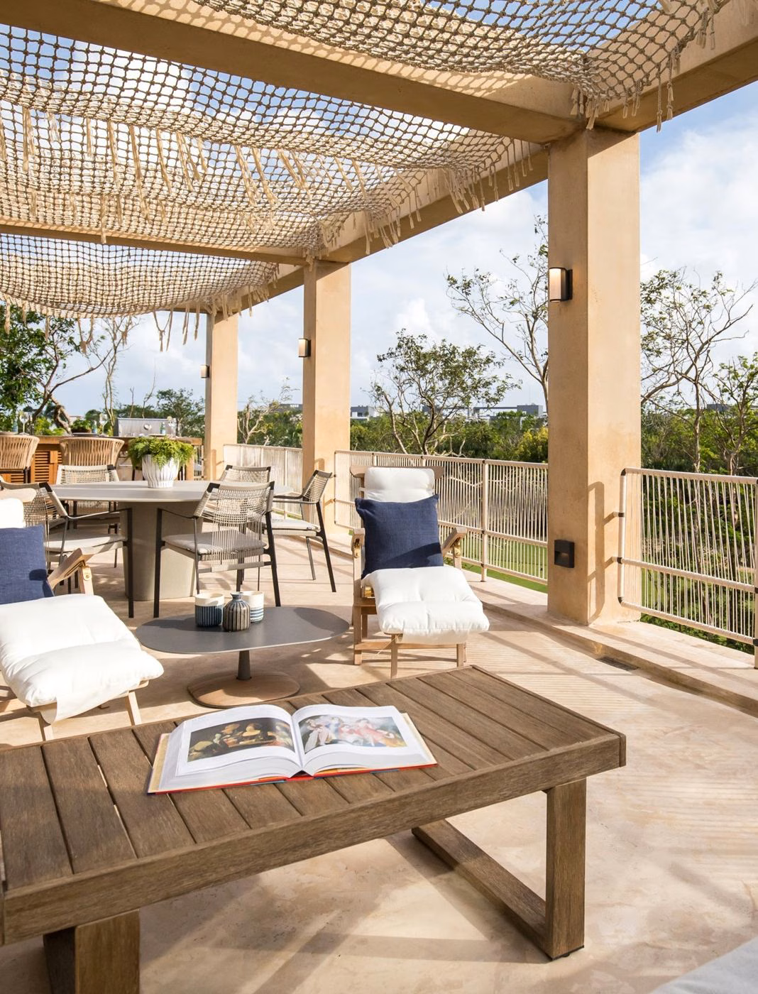 Terraza superior de una villa Palm Villas